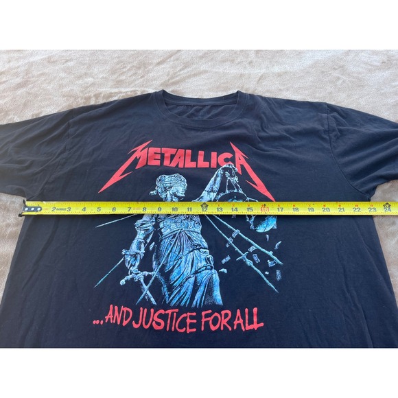 Metallica ...And Justice For All Band‎ T Shirt Graphic Print XL Black - Picture 4 of 5